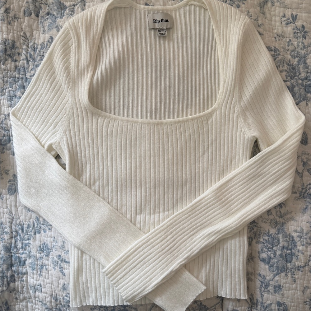 Rhythm. Essentials Ribbed Knit Sweater - Picture 1 of 2